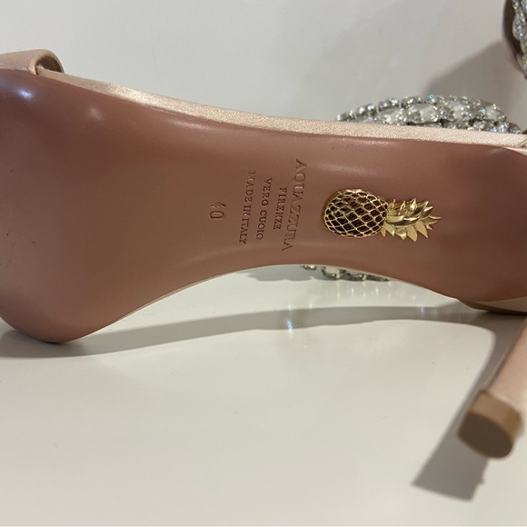 Aquazzura pink jewelled heels - Picture 9 of 9